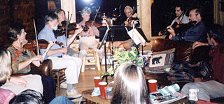 Musicians playing